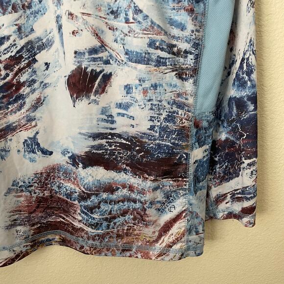Realtree Shirt Men XL Blue Fishing Aspect Base Layer Camo Outdoor Gorpcore Y2K - Picture 6 of 11